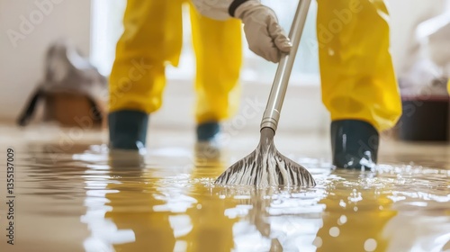 Cleanup Crew Tackles Indoor Flood Damage.