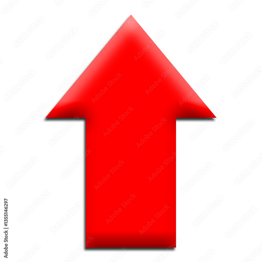 red arrow on white red arrow on white