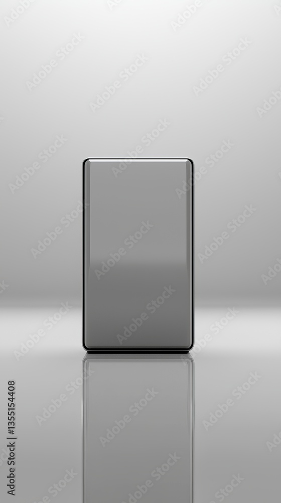 Modern sleek gray refrigerator design. Modern sleek gray refrigerator design.