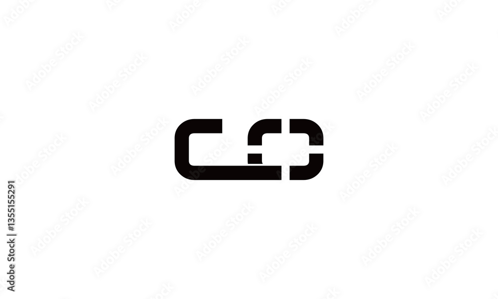 Obraz premium CO logo design