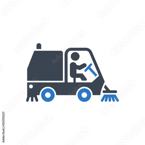 Sweeper Operator Driving icon