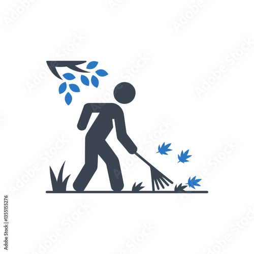 Raking Leaves from Ground icon