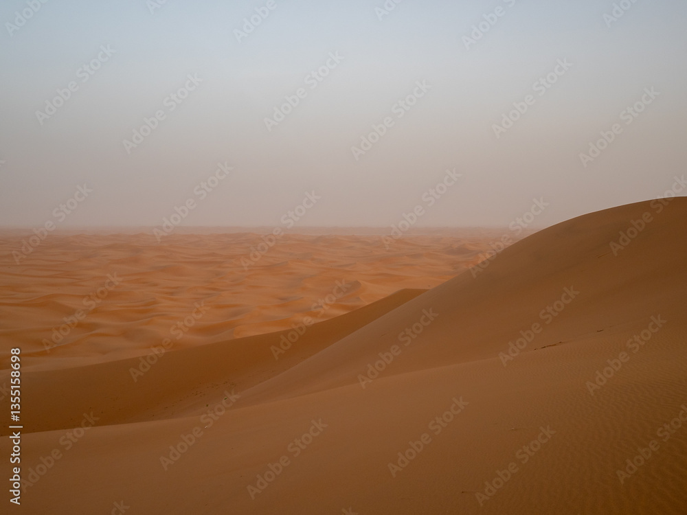 Erg Chegaga sea of sand dunes, Morocco