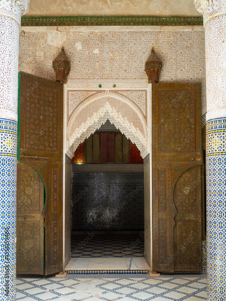 Telouet Kasbah courtyard, Morocco