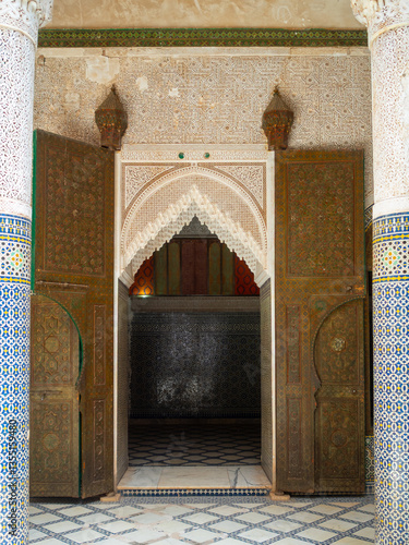 Obraz na płótnie Telouet Kasbah courtyard, Morocco w salonie