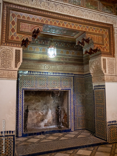 Bahia Palace room fireplace, Marrakesh