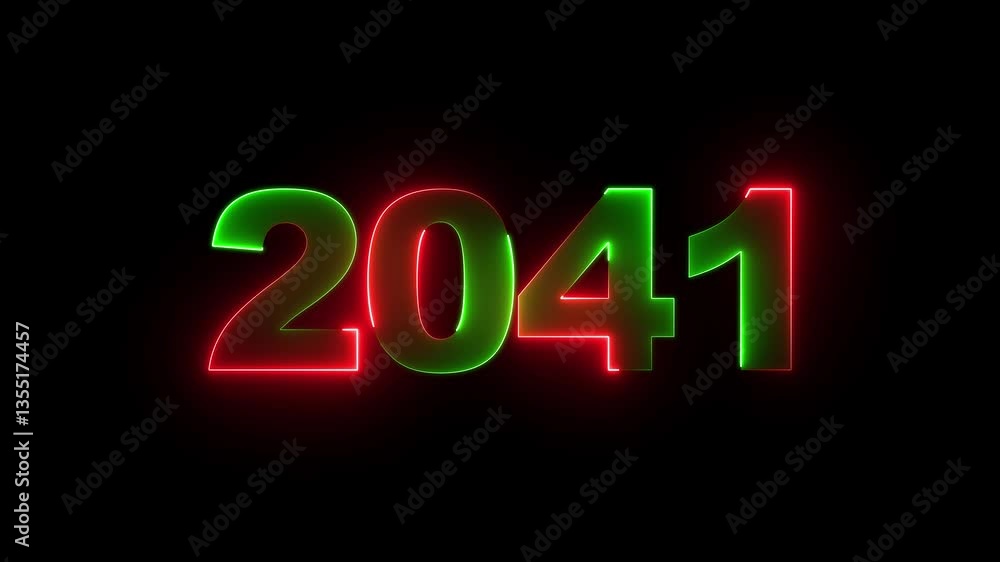 Neon light countdown 2041 Sal number icon background 4k animation. 2041 neon glowing cyan and orange color animation. abstract glowing neon text icon 2041 on black background. Neon light countdown 2041 Sal number icon background 4k animation. 2041 neon glowing cyan and orange color animation. abstract glowing neon text icon 2041 on black background.