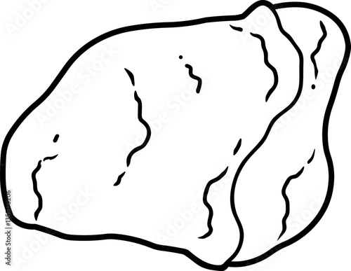 Outlined Crispy Fried Chicken Boneless Breast