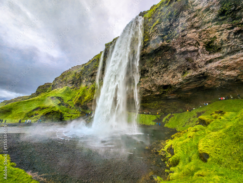 Fototapeta premium Seljalandsfoss one of the most famous waterfall in Iceland