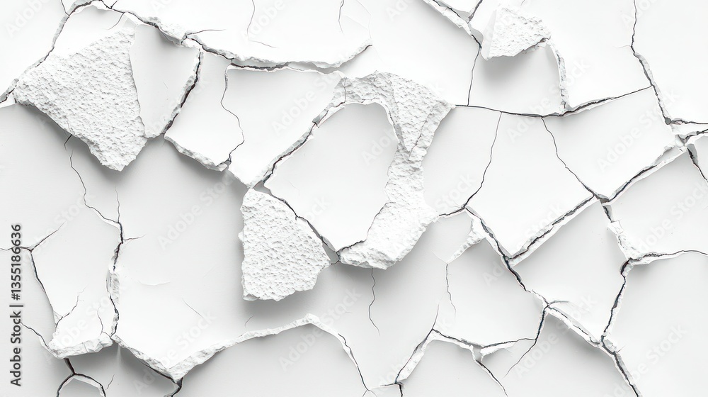Cracked white texture, studio shot, background abstract, design element Cracked white texture, studio shot, background abstract, design element