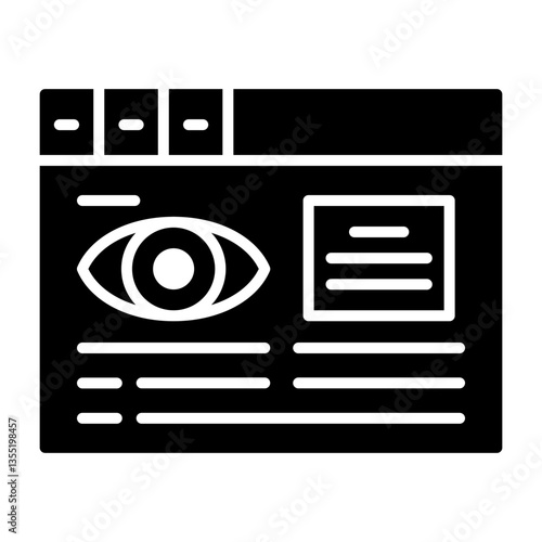 Pageviews Solid Style Icon