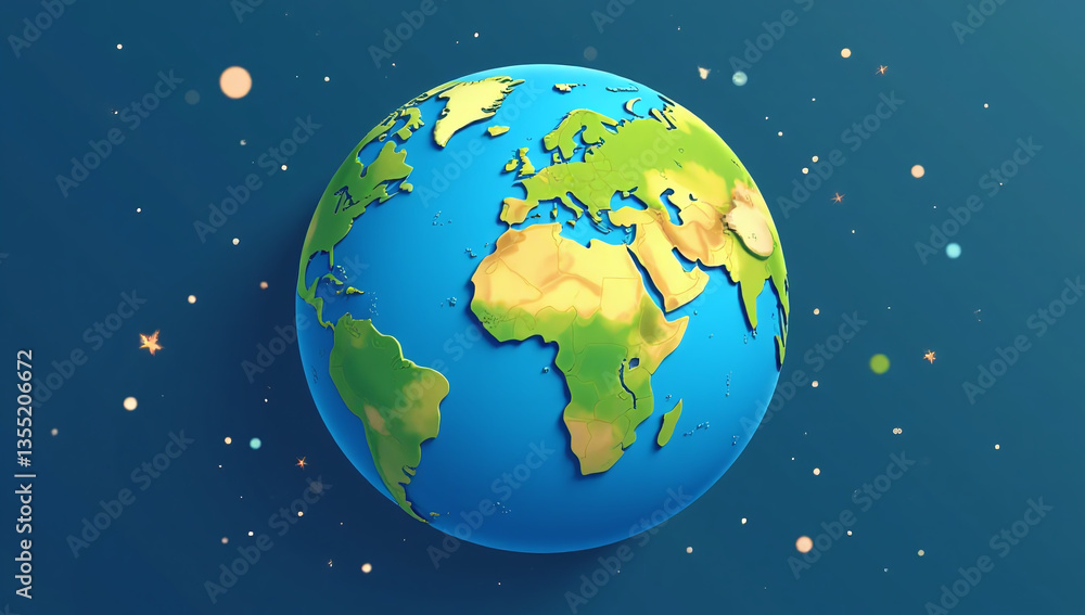 Fototapeta premium illustrations earth often used world planet icons digital