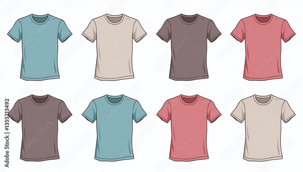 set includes various shirt styles editing customizable strokes set includes various shirt styles editing customizable strokes
