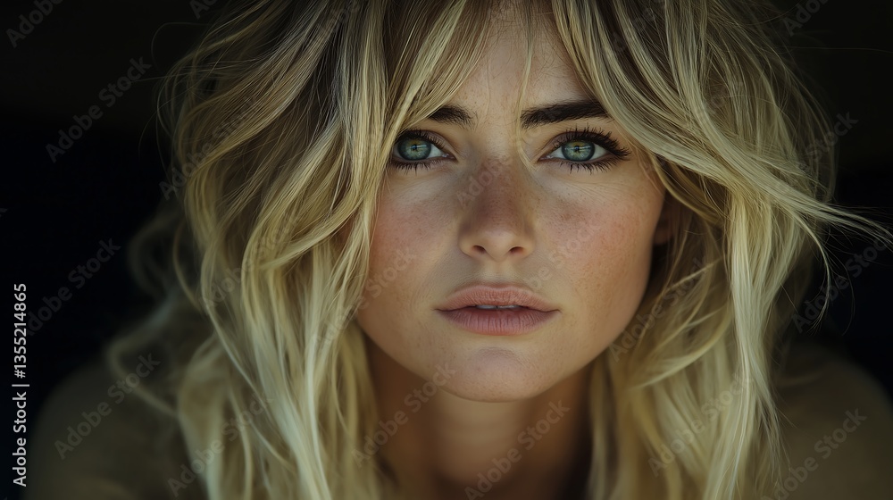 Portrait of beautiful young blonde woman with clean fresh skin. Studio shot Portrait of beautiful young blonde woman with clean fresh skin. Studio shot