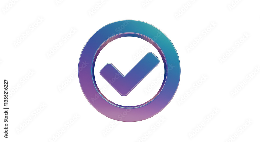 Isolated Check Mark Button Isolated Check Mark Button