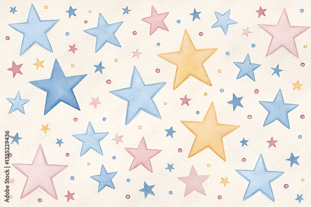 Obraz premium seamless star pattern