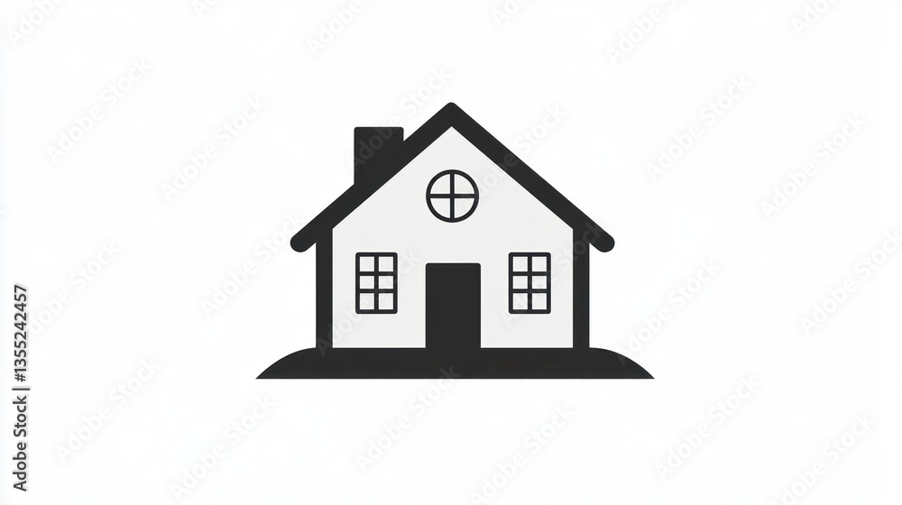 Simple House Icon Graphic for Home Design Simple House Icon Graphic for Home Design