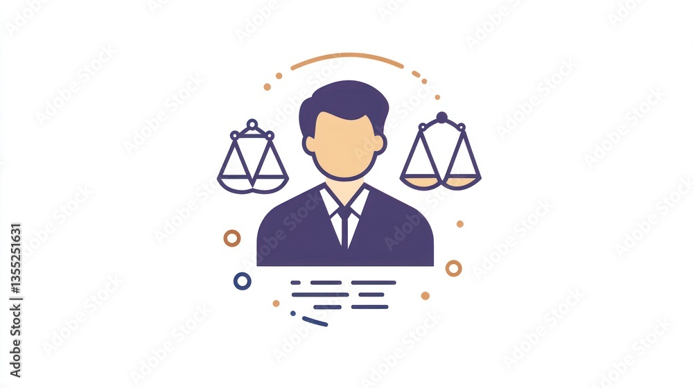 Lawsuit icon, legal professional, scales of justice, abstract, business concept, for legal services, use in web design Lawsuit icon, legal professional, scales of justice, abstract, business concept, for legal services, use in web design