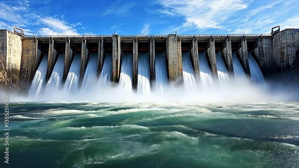 Majestic Hydroelectric Dam: A Powerful Symbol of Renewable Energy Majestic Hydroelectric Dam: A Powerful Symbol of Renewable Energy