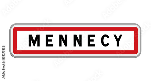 Fotografie Panneau de Mennecy, Essonne, Île-de-France
