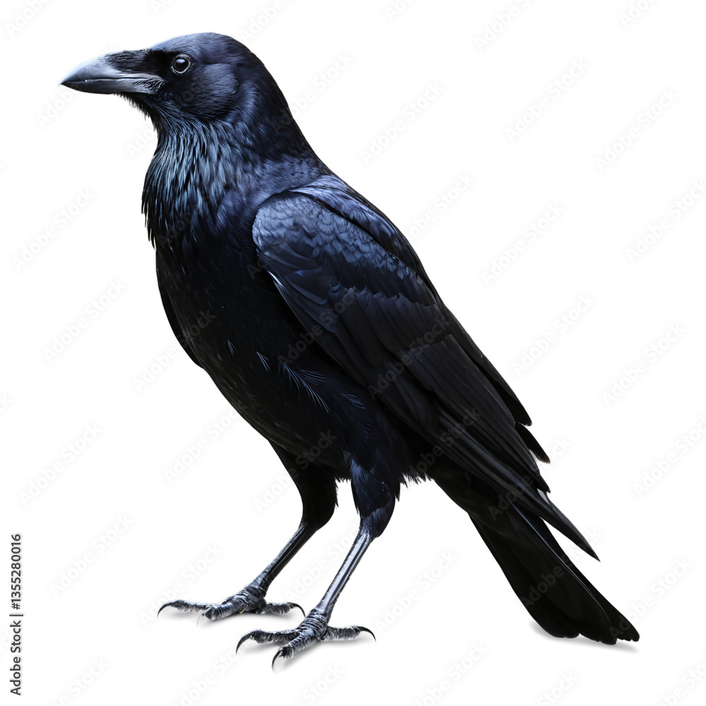 Fototapeta premium crow isolated on transparent background
