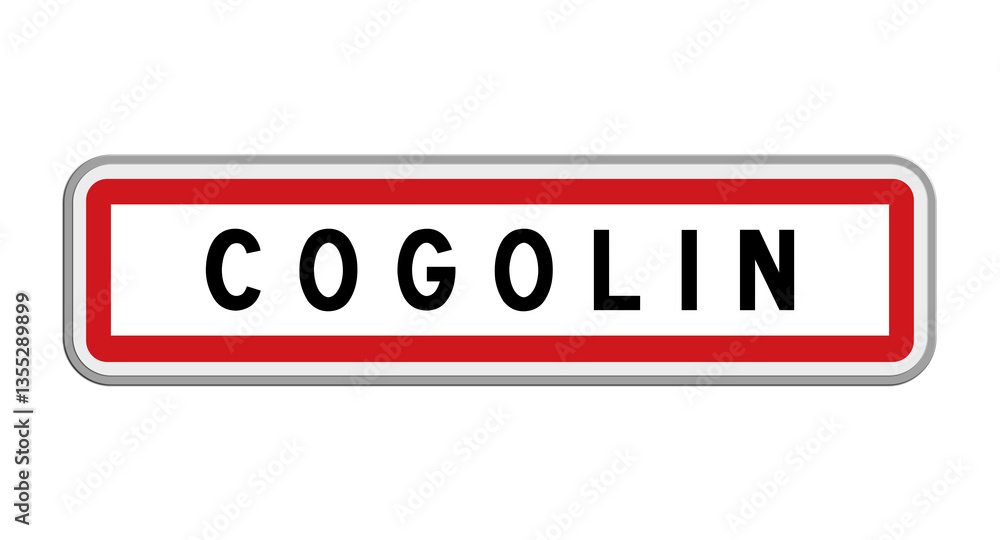 Panneau de Cogolin, Var, Provence-Alpes-Côte d'Azur Panneau de Cogolin, Var, Provence-Alpes-Côte d'Azur