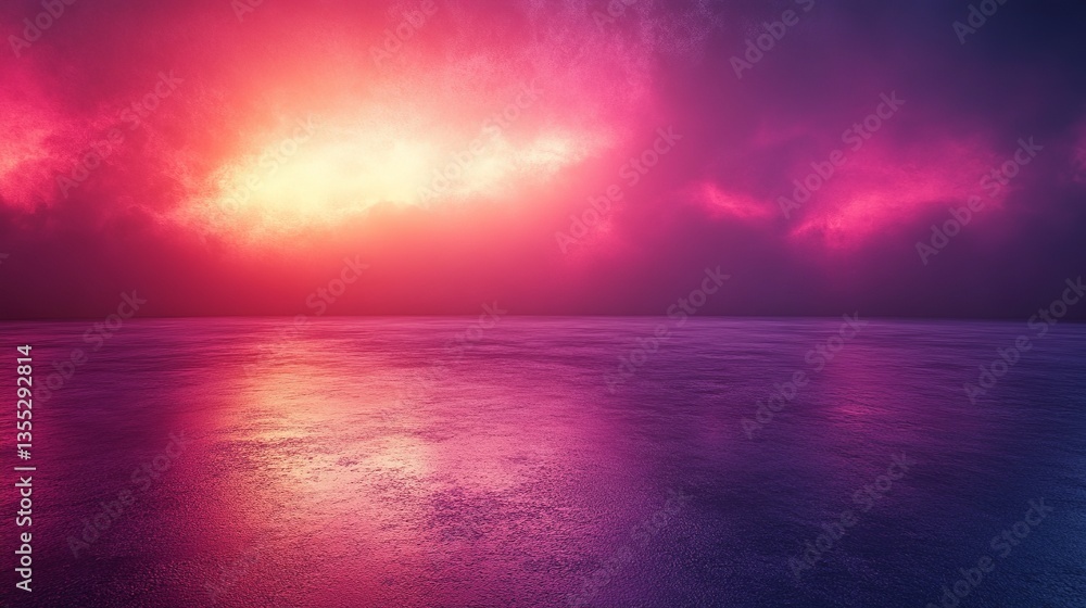 Fototapeta premium Dark Violet Studio Background Banner with Smooth Gradient Elegant Backdrop for Modern Design and Display