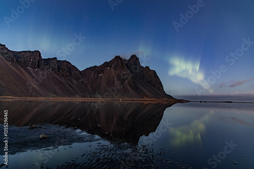 Fotografie aurora borealis, northern lights in Iceland