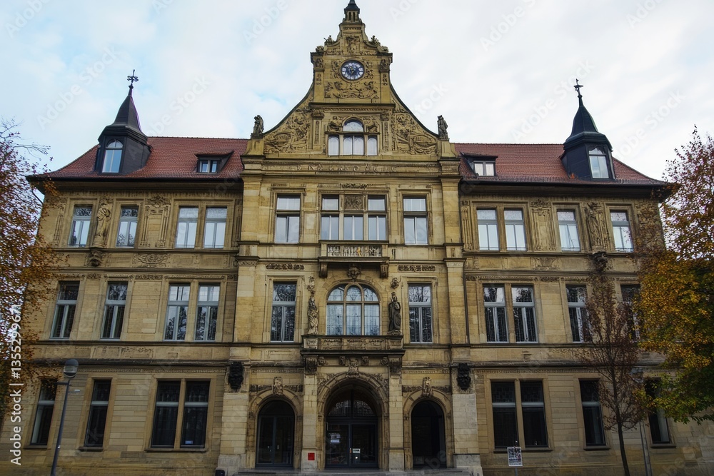 Fototapeta premium Historic Town Hall: Architectural Marvel in Bamberg, Germany with Charming City Landscape