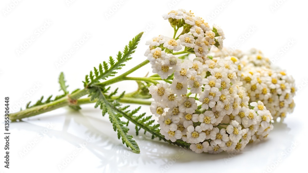 Fototapeta premium wild flowers isolated on white background
