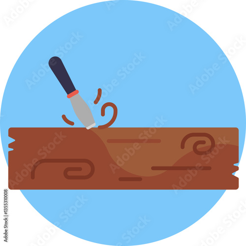 Precision Carving – Symbolizes a chisel for detailed wood cutting and finishing.