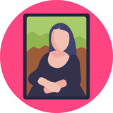 Famous Portrait – Represents Leonardo da Vinci’s iconic painting housed in the Louvre Museum.