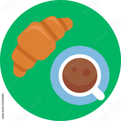 Breakfast Treat – Symbolizes a popular French breakfast item.