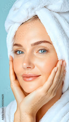 Woman, Spa, Face, Soft Light