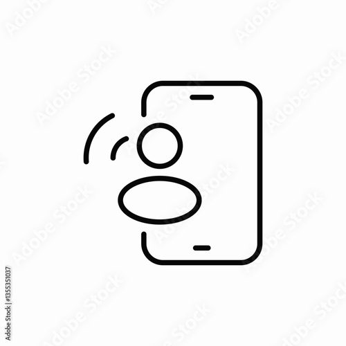 mobile account icon sign vector