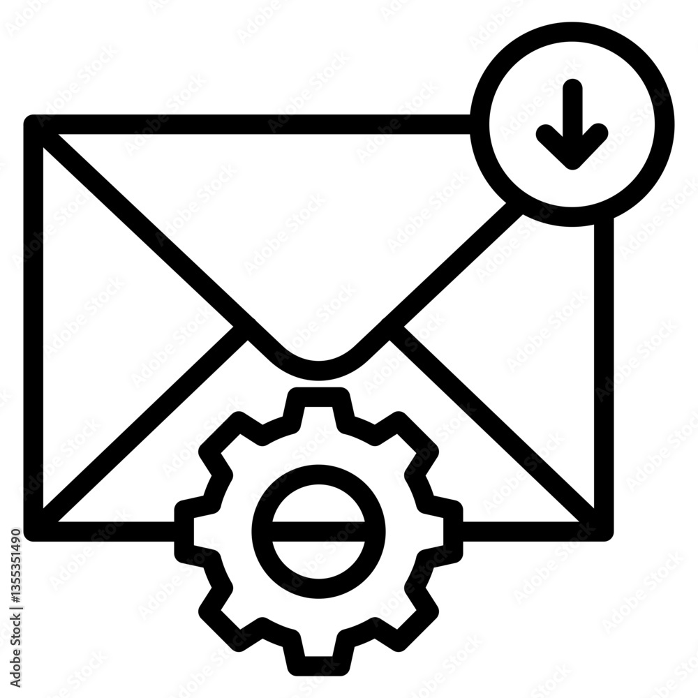 Email Setup Icon Element For Design Email Setup Icon Element For Design