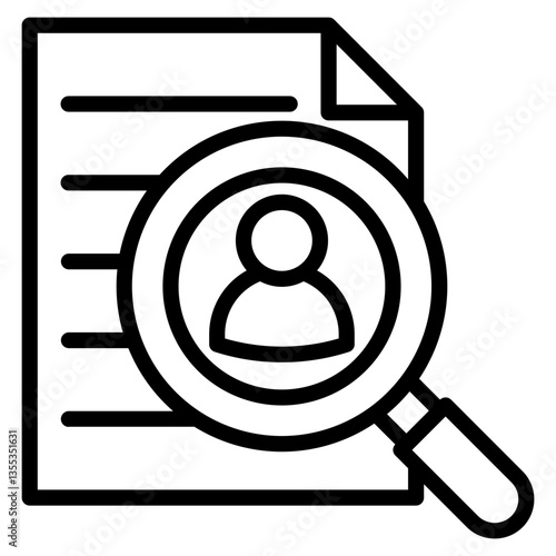 Recruitment Icon Element For Design