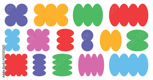 Abstract geometric vector shapes and icons.