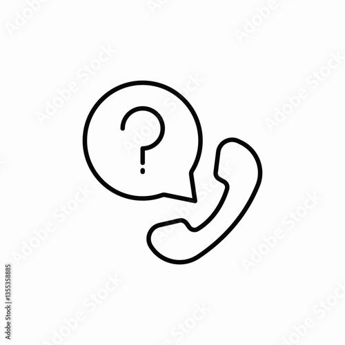 consumer service phone icon sign vector