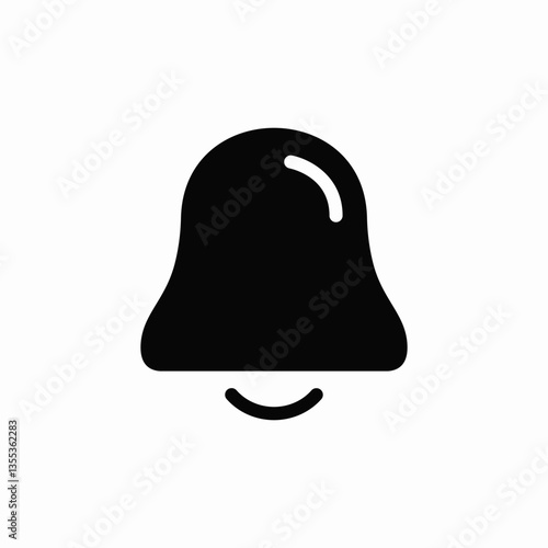 notification bell icon sign vector