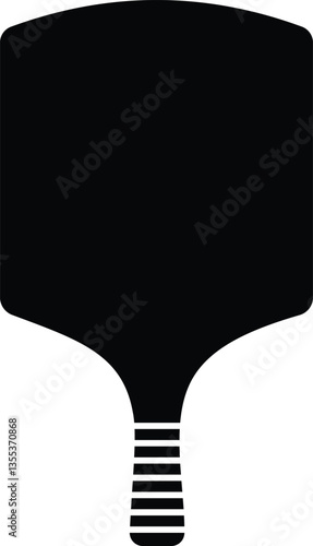 Pizza peel icon. silhouette illustration on white background. black design in trendy style