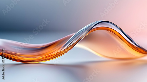 Wallpaper Mural Abstract Orange And Blue Liquid Wave With Gradient Lighting Torontodigital.ca