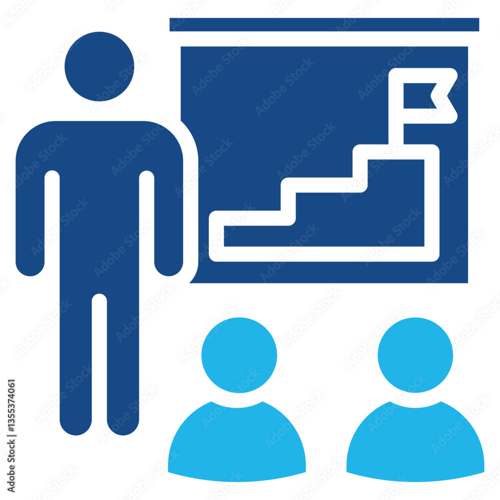 Obraz premium Mentorship Program Icon Element For Design