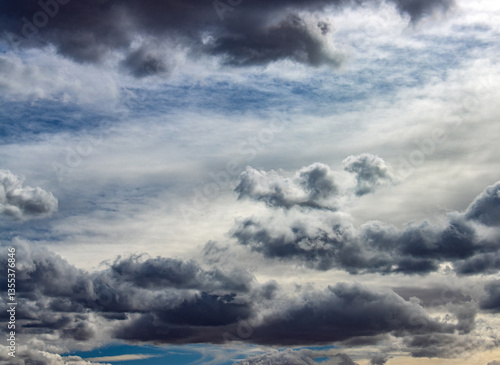 Canvas Print storm clouds in the sky