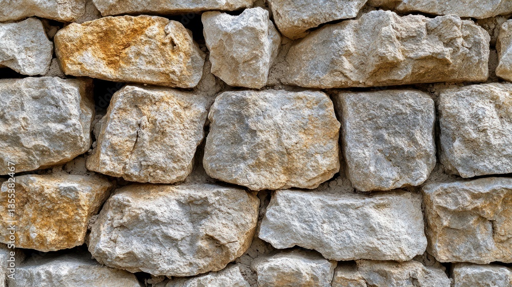 Rustic Stone Wall Texture: A Close-Up View of Irregularly Shaped Stones Rustic Stone Wall Texture: A Close-Up View of Irregularly Shaped Stones