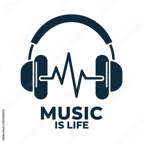 Music Is Life T Shirt Design