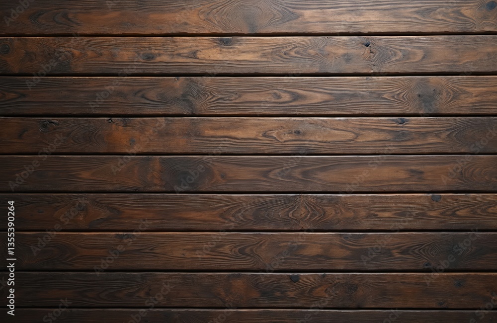 Naklejka premium Rustic wood background texture. Brown wooden planks, panel with natural grain. Rough surface. Vintage timber material, weathered, old design. Dark, abstract pattern.