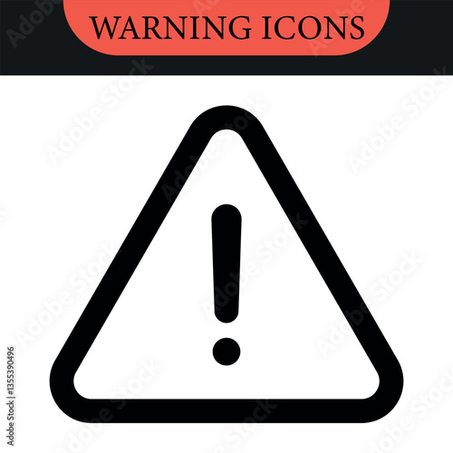 Caution signs, attention vector icon. danger and warning signs - exclamation mark, attention symbols - yellow, red and black colors. Vector color set