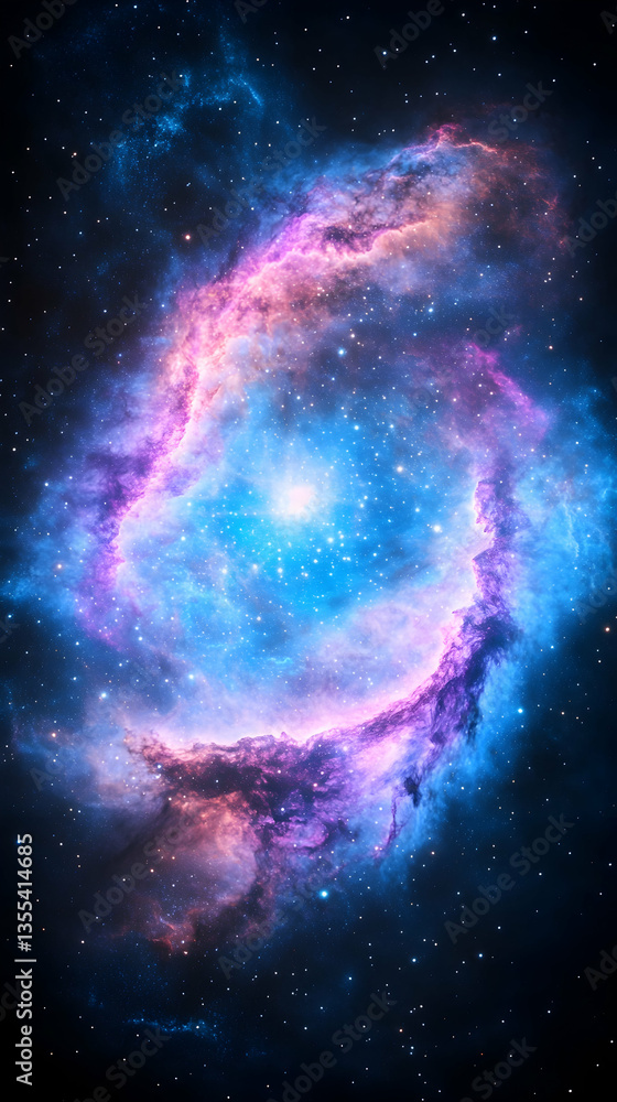 Fototapeta premium Cosmic Nebula Stellar Birth in Space