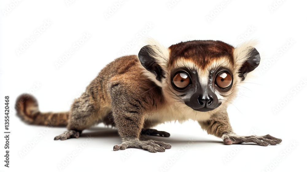 Obraz premium Lemur monkey rare animal vector.
